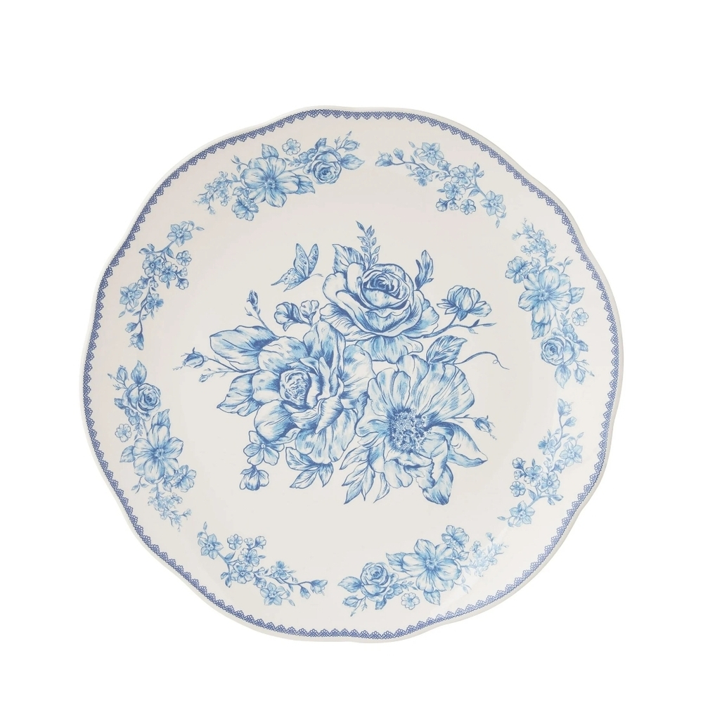 💕 The Pioneer Woman Agatha Blue Floral Dinner Plate